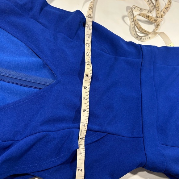 Entro Royal Blue Ruffle Sleeve V-Neck Dress Women’s Small - Picture 5 of 7